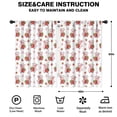 thumbnail image 2 of Blackout Kids Curtains,White Cow Strawberry Cow Pattern Childrens Insulated Curtains Set Of 2,Bedroom Essentials,Toddler Room Decor 42x63in(106x160cm), 2 of 5