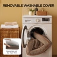 thumbnail image 3 of U By Bedsure Orthopedic Dog Bed for Extra Large Dogs - XL Washable Dog Sofa Beds Large, Supportive Foam Pet Couch Bed with Removable Waterproof Lining and Nonskid Bottom, Brown, 3 of 10