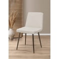 thumbnail image 5 of Home Design Lattice Dining Set, White, Round table, Parsons-style velvet chairs, Diamond channel tufting, Sleek dowel legs, Modern design, Comfortable seating, Durable construction, 5 of 6