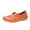 Orange, variant on Fesfesfes Woman Shoes Almond Toe Comfortable Synthetic Hollow Printed Flat Casual Loafers Lightweight Shoes 39(8)