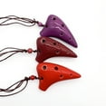 thumbnail image 4 of 6 hoyos de cerámica Ocarina Alto C Instrumento musical de estilo submarino con puntaje musical Lanya Abanopi  Ocarina, 4 of 7