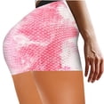 thumbnail image 2 of Mefallenssiah Femmes Hanche Taille Haute Yoga Impression Course Levage Short de Sport de Remise en Forme, 2 of 5