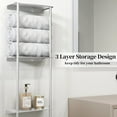 thumbnail image 2 of Towel Racks for Bathroom, 3 Tier Towel Rack with Shelf and Towel Bar, Wall Mounted Towel Rack, Towel Storage and Organizer - Brushed Nickel, 2 of 12