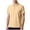 A_Khaki, variant on Lenago Shirts for Men Short Sleeve Solid Color Turndown Collar 3 Buttons Golf Shirts Classic Fit Casual Performance T-Shirt Loose Ice-Silk Seamless Sweat-wicking Elastic Blouse