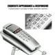 thumbnail image 1 of Teléfono con cable, identificador de llamadas FSK/DTMF, extensión telefónica, teléfono con identificador de llamadas, resultados impresionantes, 1 of 9