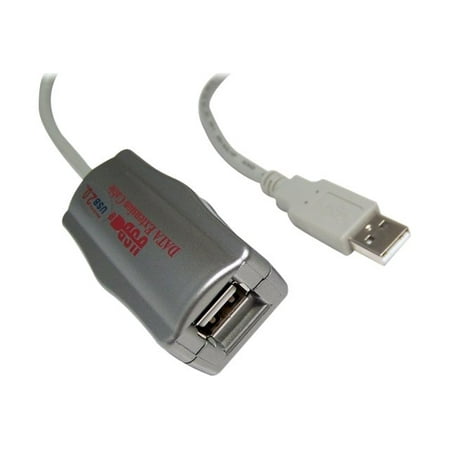 Micro Connectors USB Active EXT Booster 2.0 Cable, 16'