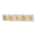 thumbnail image 4 of Zephyra Modern Cottage 5 Gold Hook Coat Rack, 4 of 5
