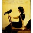 thumbnail image 2 of Harry Willson Watrous 20x23 Black Ornate Framed Double Matted Museum Art Print Titled: The Chatterers (1913), 2 of 5