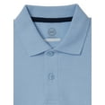 thumbnail image 2 of Wonder Nation Boys’ School Uniform Pique Polo Shirt with Long Sleeves, 2 of 3