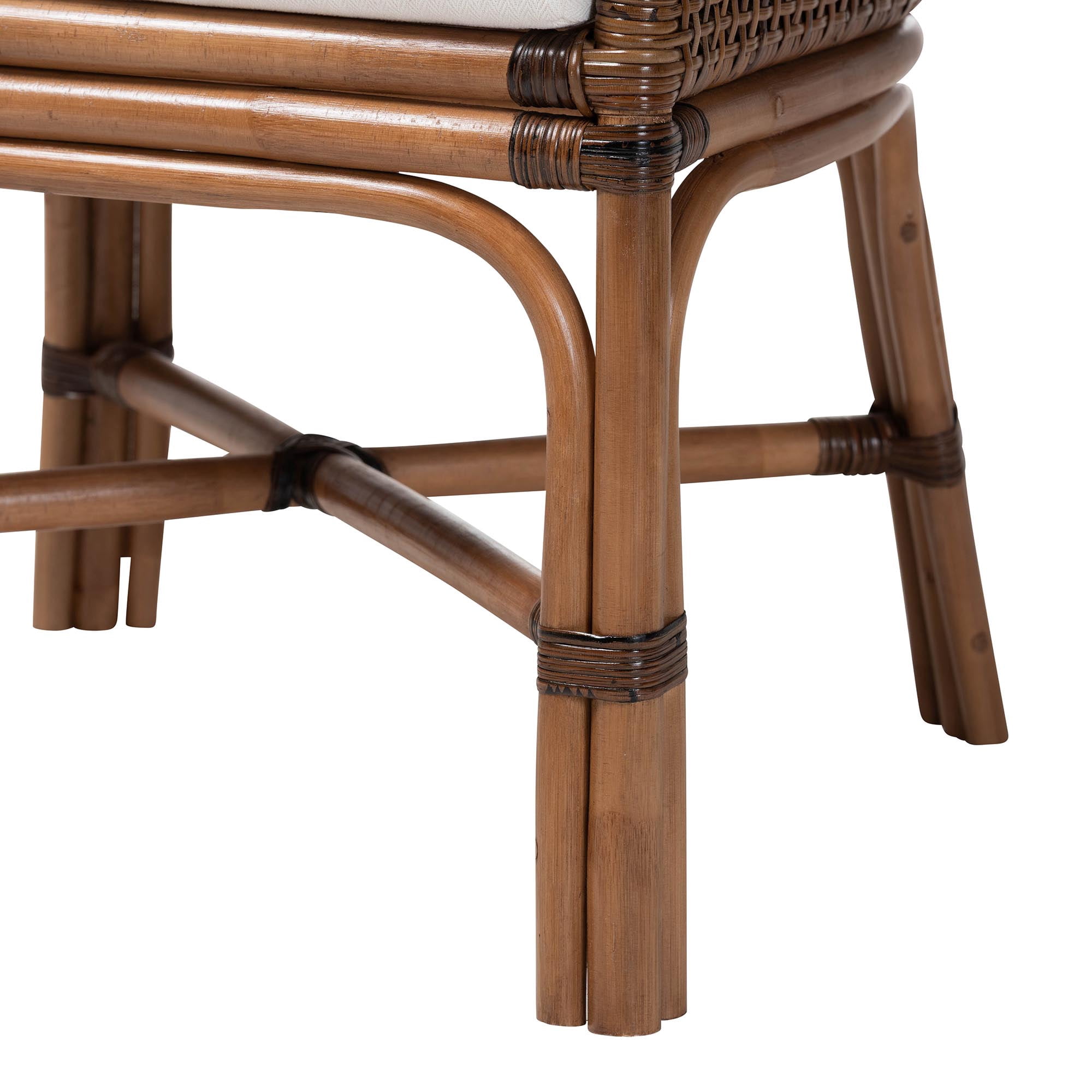 bali & pari Bella Boho Dining Chair, Dining Height, Coffee Bean