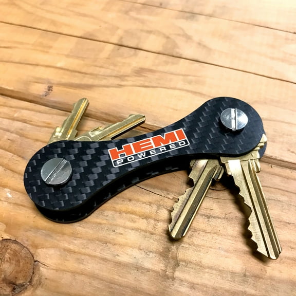HEMI Powered Real Carbon Fiber Key Organizer Holder Key Chain