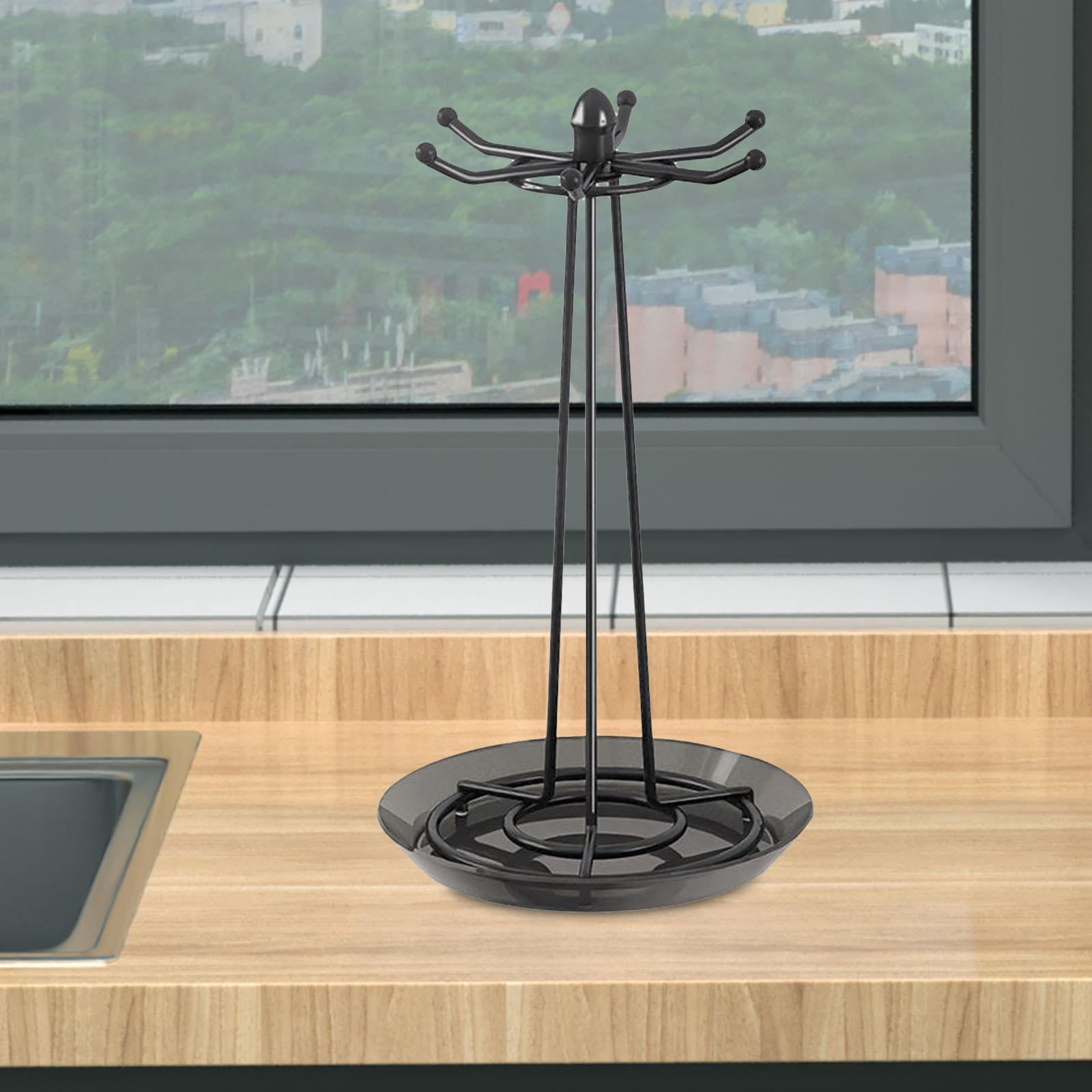 Fiocias Rotating Utensil Stand, Cooking Utensil Holder, Kitchen Utensil Holder, Spatula, Black