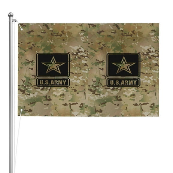Us Army Star On Camo Double Sided Flag 2x3ft For Home/Company/Indoor Outdoor Decoration Flag 100% Polyester Banner
