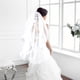 thumbnail image 4 of unbranded Velo De Novia Beige Con Moño De Tul Malla Para Y Ceremonias, 4 of 8