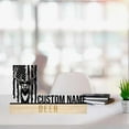 thumbnail image 2 of Handmadetneonsign Deer Metal Nameplate, Deer Desk Nameplate, Deer Animal Desk Name Plate Decor, 2 of 5
