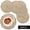 Light Coffee, variant on LQCrafK Placemats for Dining Table Set of 6 - Round 15 inch Woven Heat Resistant Non-Slip Kitchen Table Mats, Black