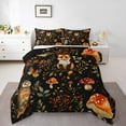 thumbnail image 2 of Erosebridal Ensembles de Couette Cartoon Fox Format Simple, Couettes et Duvets Animaux de la Jungle, Déco Botanique Bohème, Réversible 2 Pcs, 2 of 8