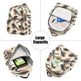 thumbnail image 5 of Quilted Backpack Fashion Backpack 10.23*5.11*12.59 Inch Women's Fashion Backpack Picnic Shopping Travel Out Sports backpack Black Magpie, 5 of 7