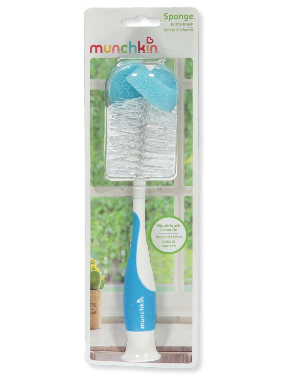 Munchkin Sponge Bottle Brush blue, one size