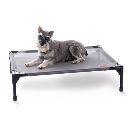 UPC: 0655199215423 | K&H Pet Products All Weather Pet Cot Gray Medium 25 X 32 X 7 Inches