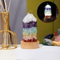 thumbnail image 4 of Sunjoy Tech Faux Crystal Salt Table Lamp Plug And Play 110v-240V Amethyst Bedside USB Stone Natural Desktop Nightstand Light Bedroom Supplies, 4 of 8