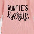 thumbnail image 5 of YDFCWXW Newborn Girl Clothes Letter Print Knit Romper New Born Going Home Outfit Baby Girl Jumpsuit (Light Pink, 0-3 Months), 5 of 6