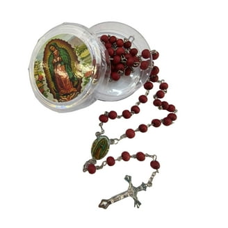 Handcrafted Connemara Marble Rosary – Irish Square Beads With Celtic Cross, 25 Inch