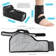 thumbnail image 3 of Hemvt 2-in-1 Cordless Ankle Massager with Heat and Vibration, 3000mAh Battery Heated Ankle Wrap for Plantar Fasciitis & Neuropathy Relief, Portable Heating Ankle Massager, 1 PC, 3 of 11