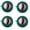 Green-4pcs, variant on Portable Ring Shaped Reusable Washable Lint Roller, Diatomite Sticky Pet Hair Remover, Pocket Travel Fur Dust Cutter for Clothes, Car Seat & Sofa