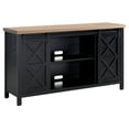 thumbnail image 4 of Evelyn&Zoe Elmwood Rectangular TV Stand for TV's up to 65", Black Grain/Golden Brown, 4 of 12