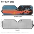 thumbnail image 5 of HUIACONG Sunset Beach Windshield Sun Shade for 2018-2024 Jeep Wrangler JL JLU & Gladiator JT, Sunshades Heat Shield, Aluminum Foil Triple Laminate Structure, Silver, 5 of 6