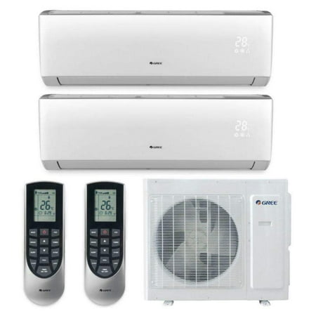 

GREE 24 000 MULTI+ Ultra Vireo 23 SEER DUAL Ductless Mini Split System (9-12) Built-in Wi-Fi