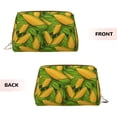 thumbnail image 3 of Naloa Fresh Corn 1 Leather Makeup Bag for Purse Travel, Portable Small Cosmetic Organizer for Women and Girls, Make up Bag with Zipper, 3 of 8