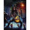 thumbnail image 1 of Cuadros Decorativos 30x40cm 5D DIY Taladro Redondo Completo Diamante Pintura Esqueleto Fantasma Guitarrista Decoración Likrtyny embutido en tela, 1 of 9