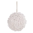 thumbnail image 2 of Inteprter Toalla de limpieza de manos colgante en forma de bola de cocina Toallas de secado de felpa lavables Toallas de baño suaves absorbentes de agua Suministros de limpieza para el hogar Blanco Inteprter HA011775-01, 2 of 6