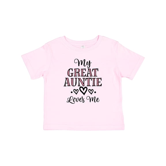 Inktastic My Great Auntie Loves Me Girls Hearts Girls Baby T-Shirt
