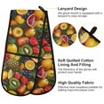 thumbnail image 4 of Dailycode Double Sided Oven Mitt with Loop Heat Resistant Kitchen Long Potholders 7" x 35" Orange Pineapple Pear, 4 of 6