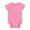 Pink, variant on KAOOCXU Lovely Bodysuit For Kid Girl Short Sleeved Solid Color Newborn Jumpsuit Romper Suitable Casual Formal Occasions