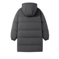 thumbnail image 4 of Wrtxtat Men's Hooded Long Puffer Coat Winter Parka Jacket with Pockets Full Zip Windproof Heavyweight Puffy Warm Outerwear Dark Gray XXXL, 4 of 9