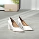 thumbnail image 2 of Zapatos DREAM PAIRS SDPU2229W Tacones Anchos Blancos Talle 8, 2 of 7