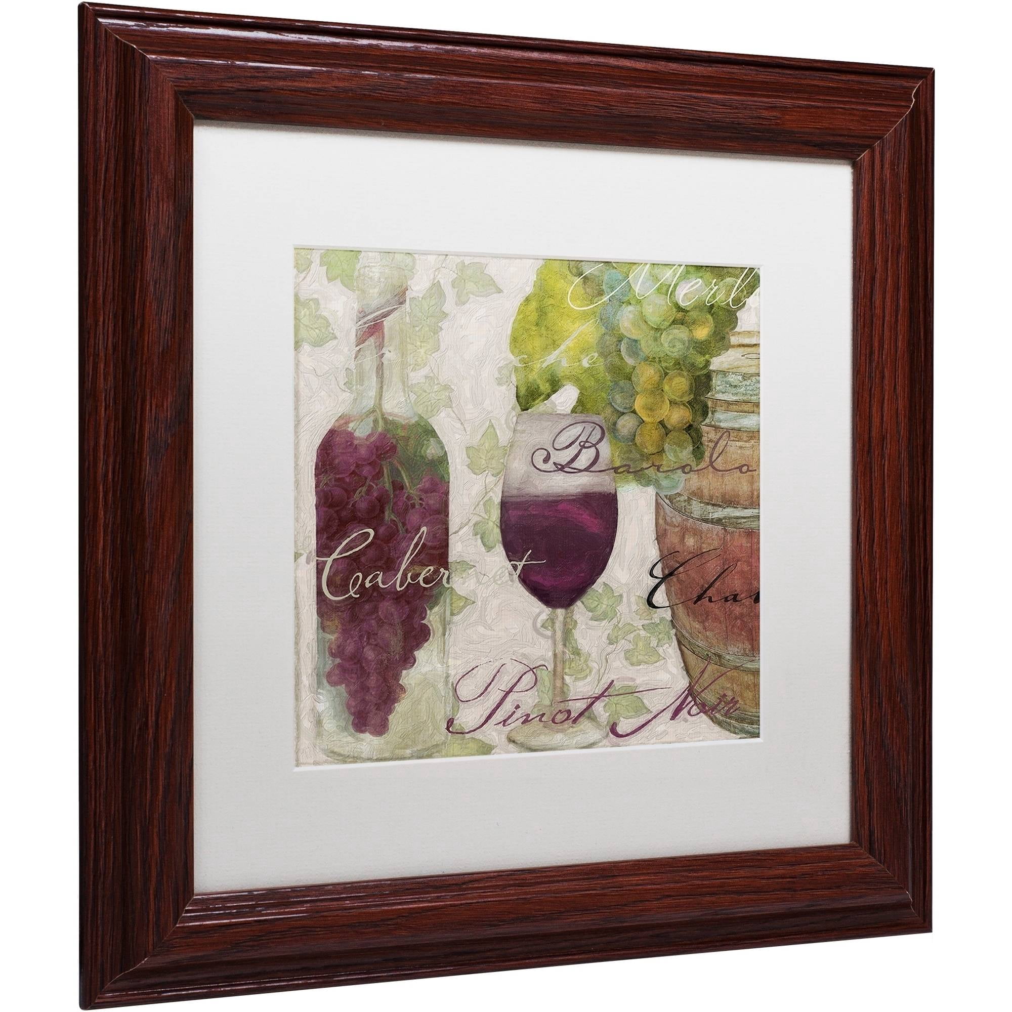 Trademark Fine Art "Wine Cellar I" Canvas Art by Color Bakery White Matte, Wood Frame
