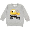 thumbnail image 2 of Inktastic 2nd Birthday Construction Truck Boy Toddler Sweatshirt, 2 of 4
