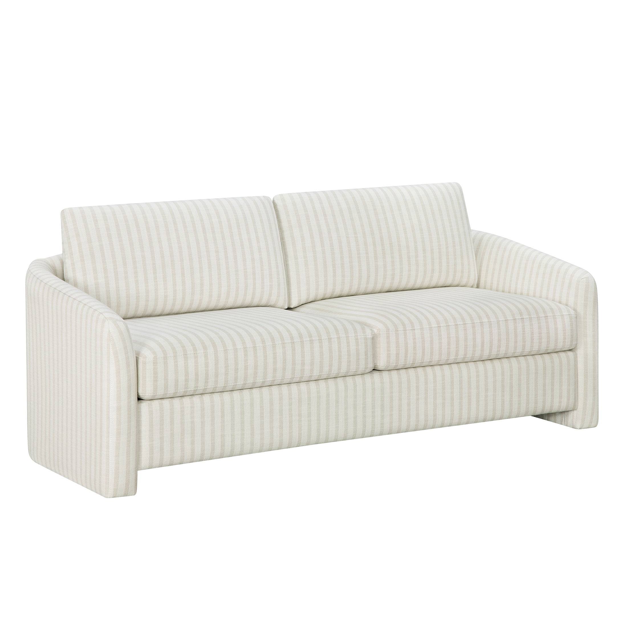Beautiful Drew 72.2" Sofa by Drew Barrymore for Adults, Striped Linen