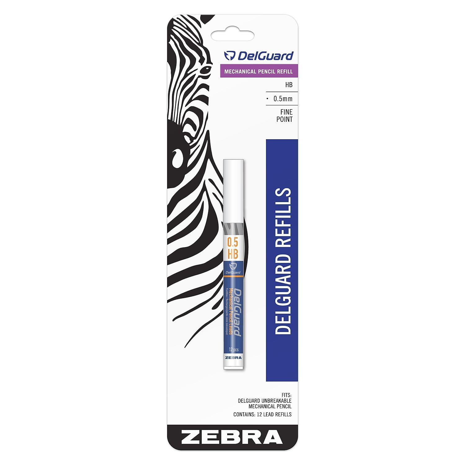 Zebra Pen DelGuard #2 Mechanical Pencil Lead ZEB89881