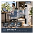 thumbnail image 4 of Ventilador Calentador de Torre, 2 en 1, con Temporizador y Control remoto Esquimal (Blanco, 111 cm), 4 of 7