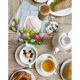 thumbnail image 4 of Easter Kitchen Dish Towels for Drying Dishes Set of 2, Wooden Bunny Colorful Eggs Spring Floral Retro Art Waffle Weave Microfiber Hand Tea Bathroom Towels Quick Dry & Absorbent Towel 15.7x23.6, 4 of 7