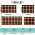 thumbnail image 3 of Orange & Black Buffalo Plaid Plush Pillowcase, Luxury Soft King Pillow Case for Hair and Skin, Standard Size Pillow Covers with Zipper Closure, 20x26in Home Decor Gifts, 3 of 7