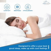 East Coast Bedding Empty Cotton Pillow Shell for DIY Bed Pillows King 250TC (Sewing Machine Required)