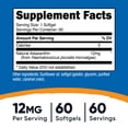 thumbnail image 2 of Nutricost Astaxanthin 12mg, Non-GMO and Gluten Free, 60 Softgels, Health Supplement, 2 of 6