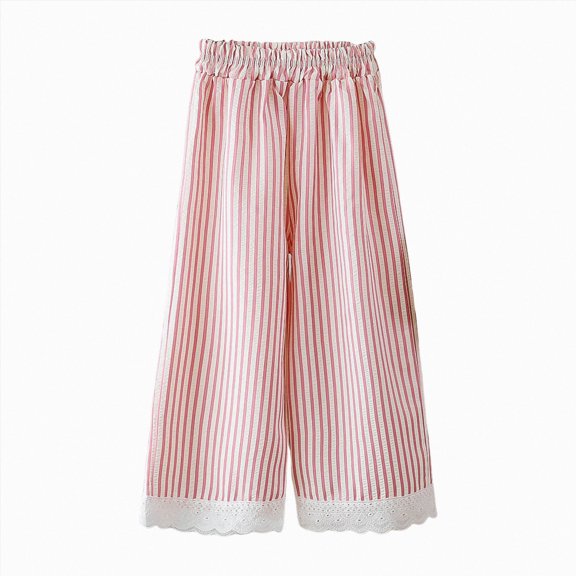 Girls Wide Leg Sweatpants Lightweight Joggers Open Bottom Baggy Pants Athletic with Pockets 6-12 Months 12-24 Months 2T 3T 4T 5T 6T 7T 8T 9T Children Pink 9-10 Years